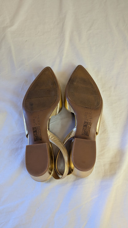 Naturalizer Gold Slingback Pumps