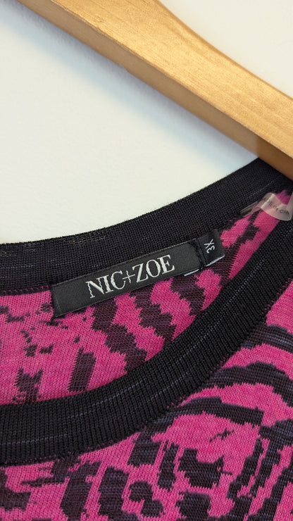 NIC+ZOE Floral Knit Dress Size 3X
