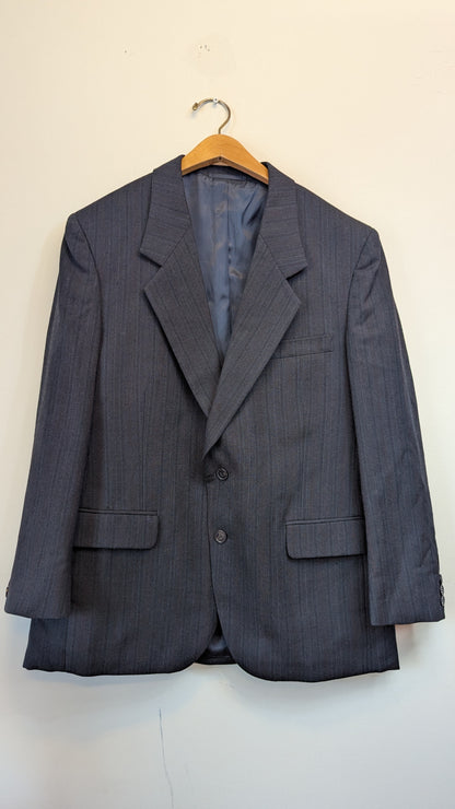 Nautica Charcoal Grey Pinstripe 2-Piece Suit around size L