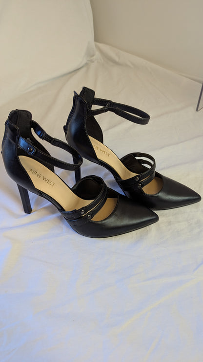 Nine West Tahiro Black Pointed Toe Heels