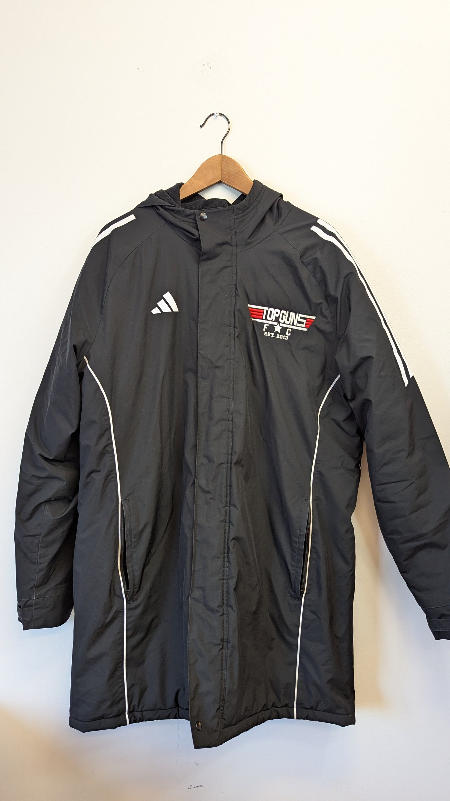 Adidas Top Guns FC Soccer Parka Jacket - Size Large