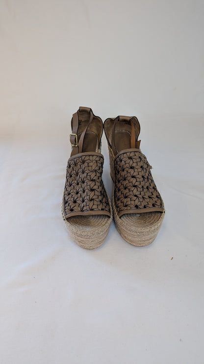 Tory Burch Espadrille Wedge Sandals Size 11M