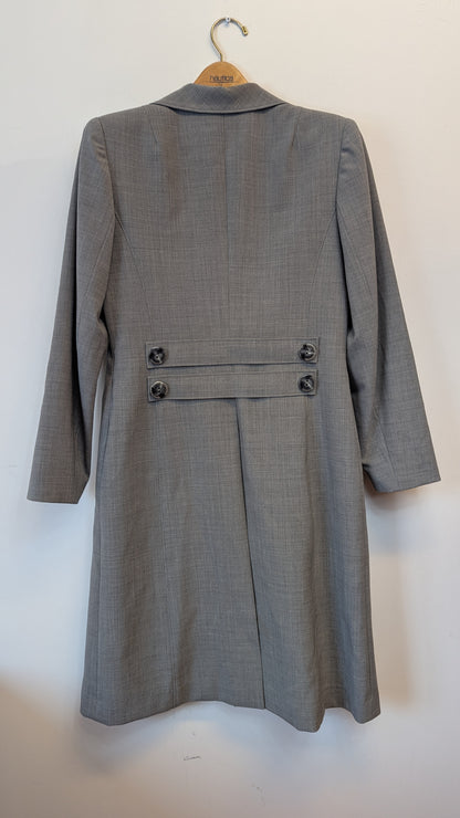 Ross Mayer Grey Long Coat Size 6