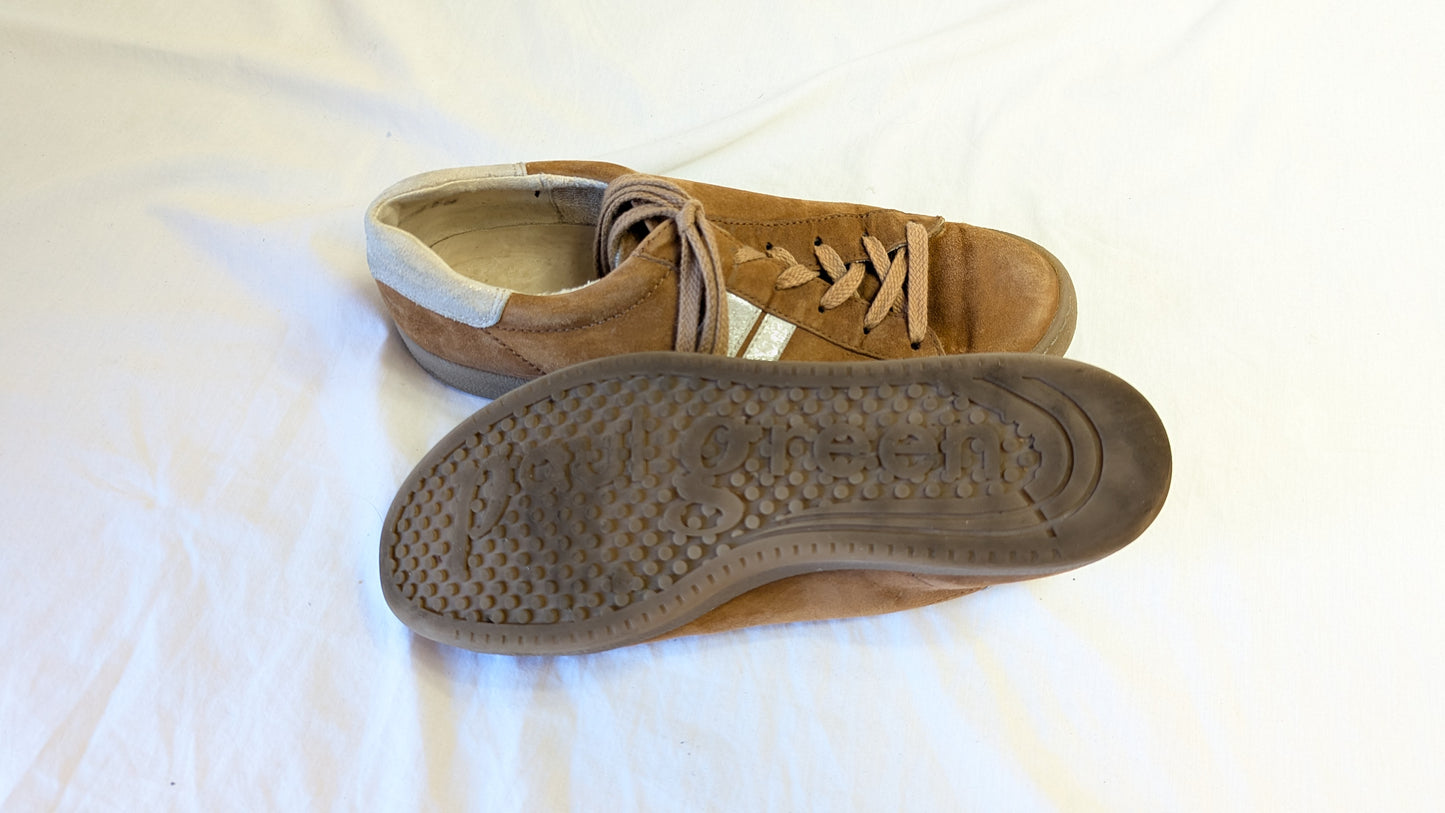 Paul Green Brown Suede Sneakers