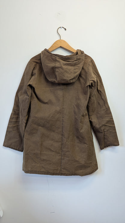 Smoking Lily Hooded Double-Breasted Jacket