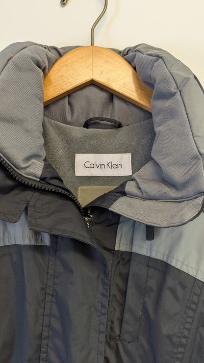 Calvin Klein Black Gray Colorblock Jacket