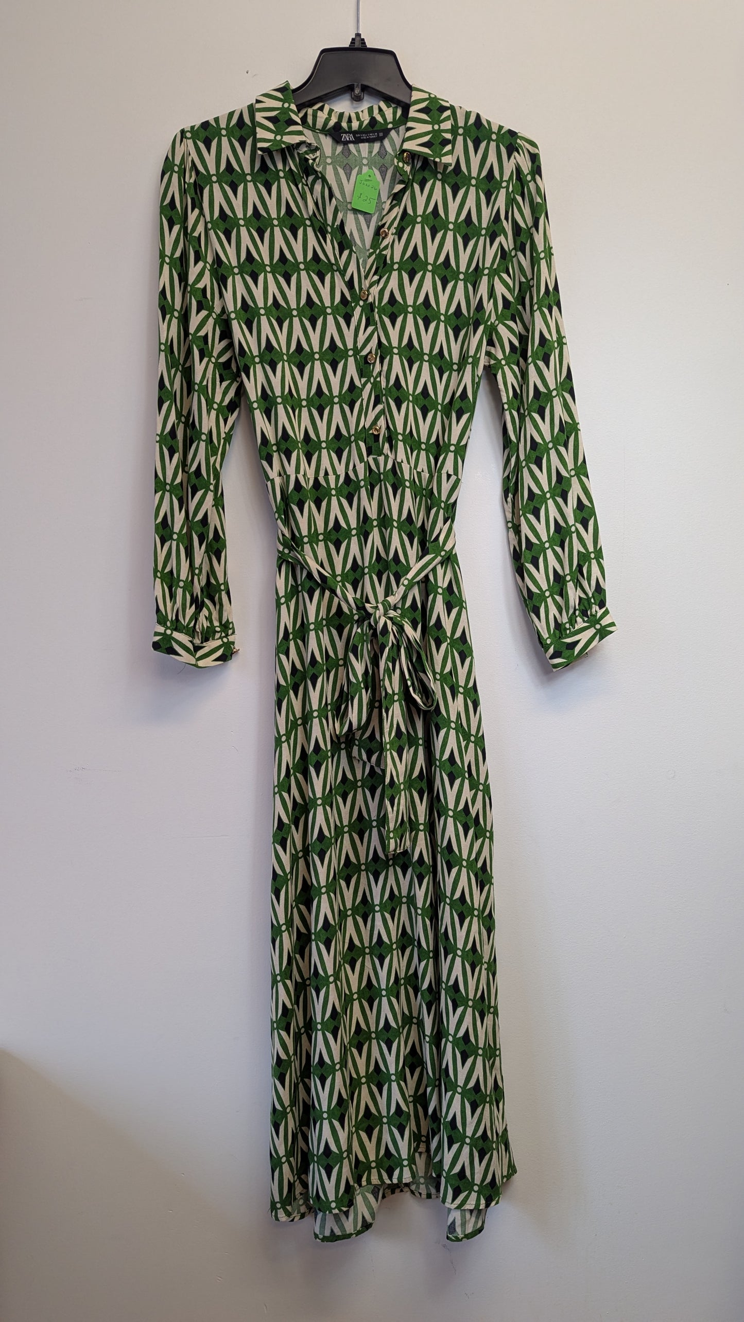 Zara Geometric Print Midi Dress