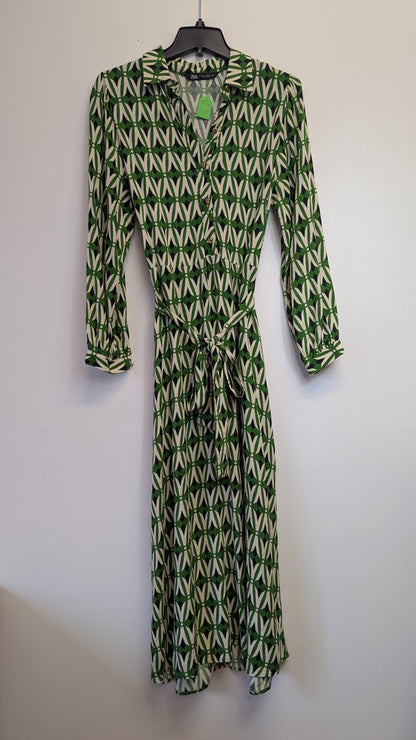 Zara Geometric Print Midi Dress