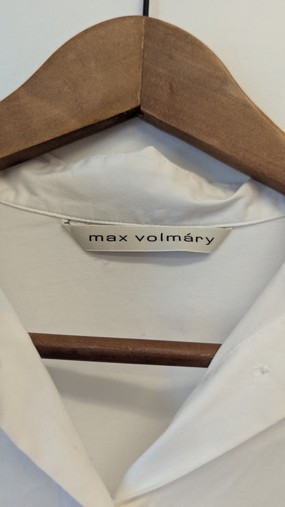 Max Volmáry White Long-Sleeve Button-Down Shirt