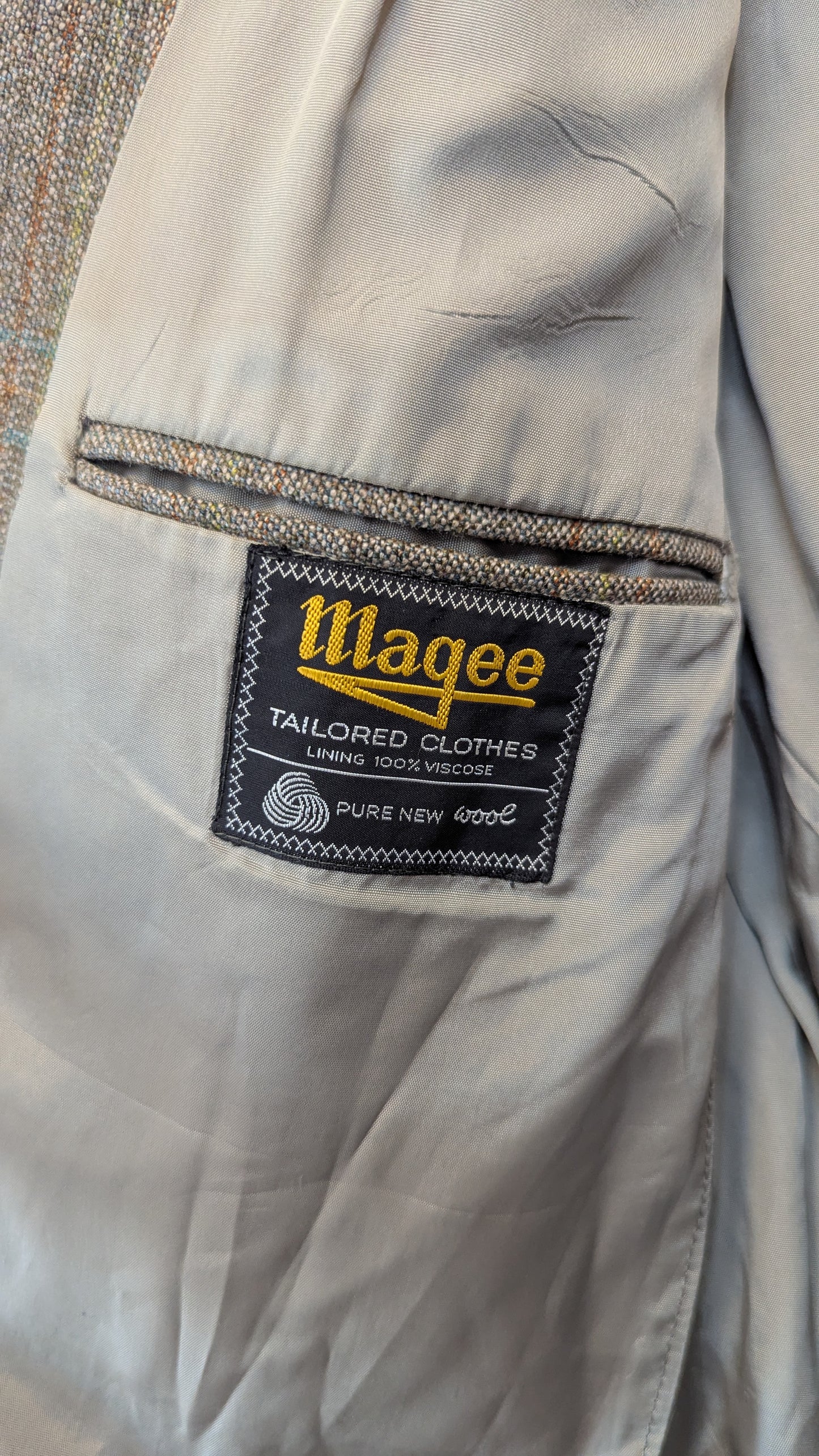 Magee Pure New Wool Sport Coat around size L
