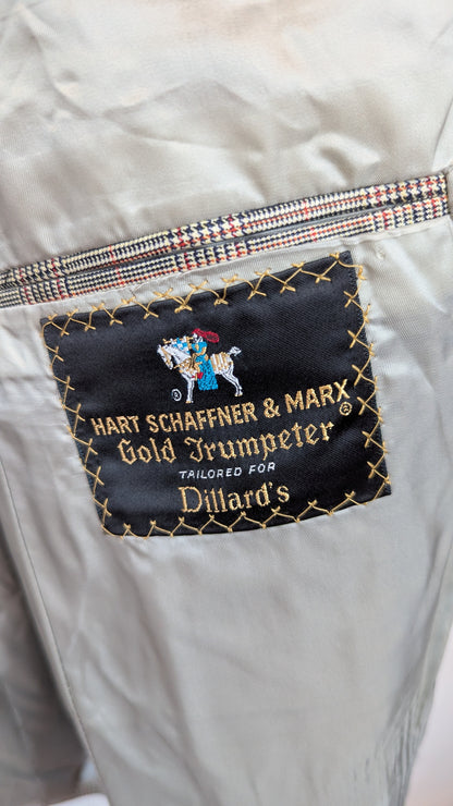 Hart Schaffner & Marx Gold Trumpeter Sport Coat around size L