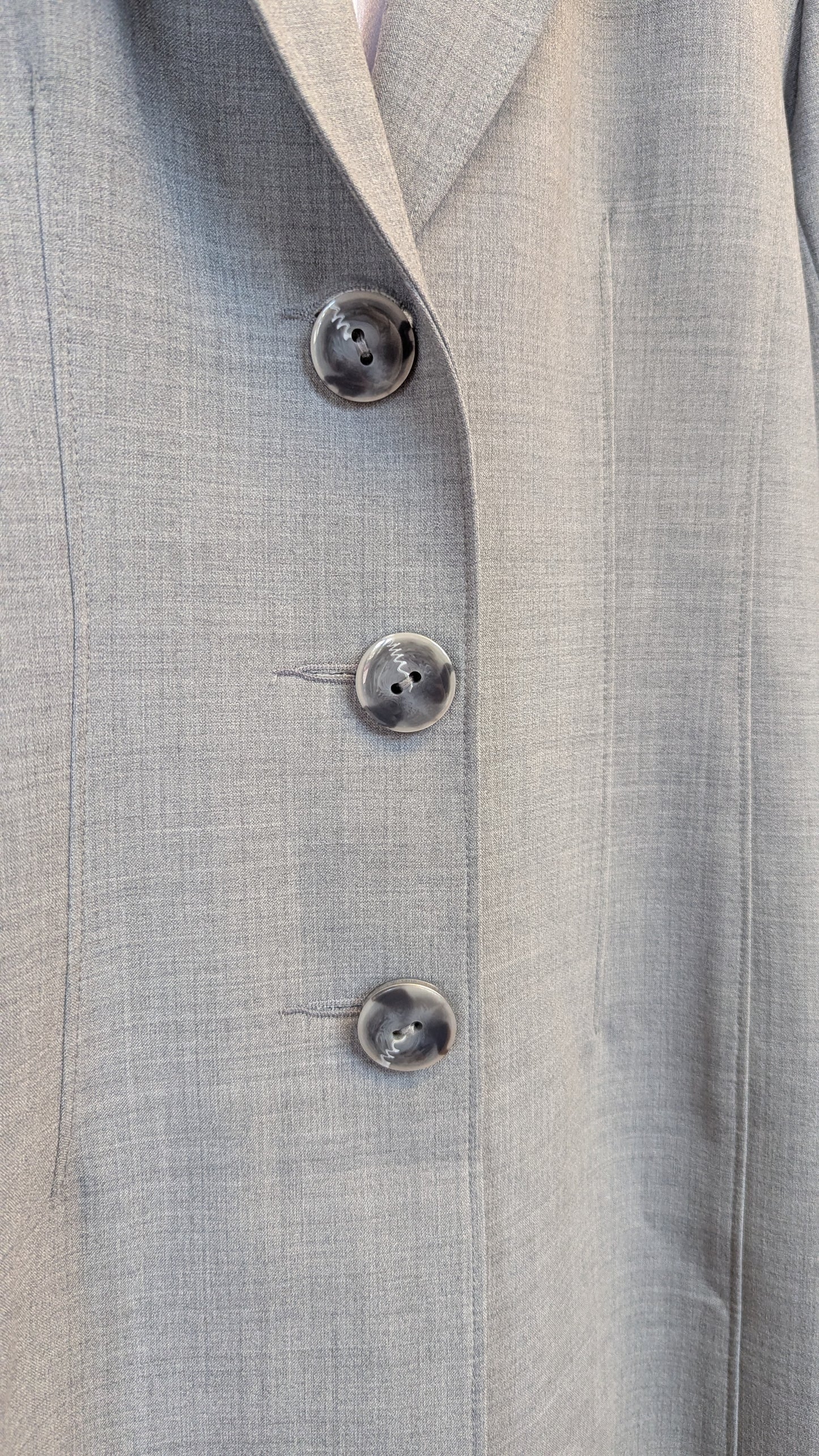 Ross Mayer Grey Long Coat Size 6