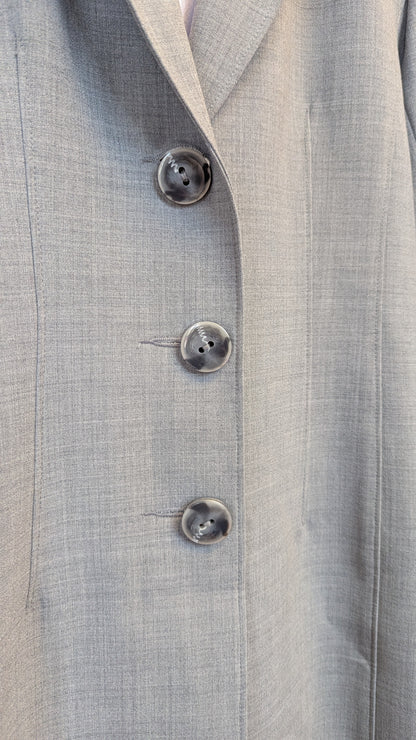 Ross Mayer Grey Long Coat Size 6