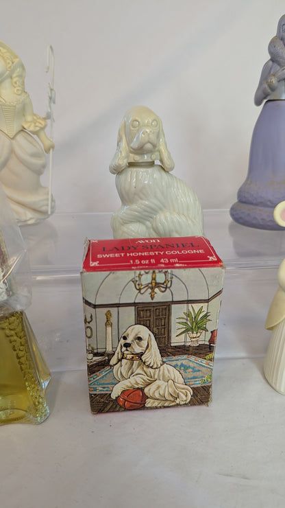 Vintage Avon Figurine Cologne Bottles with Boxes