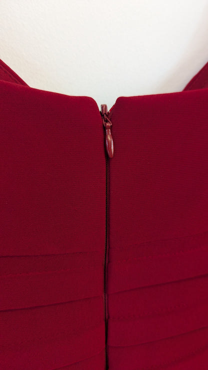 Bellissima Fashions Red Tiered Cocktail Dress Size 10