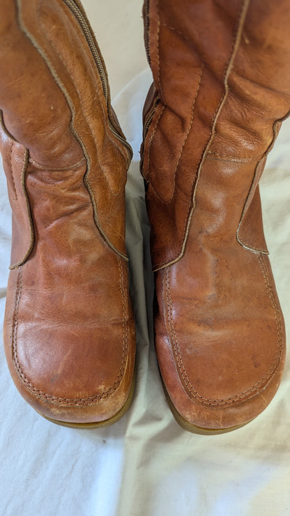 Blondo Leather Winter Boots with Faux Fur Lining