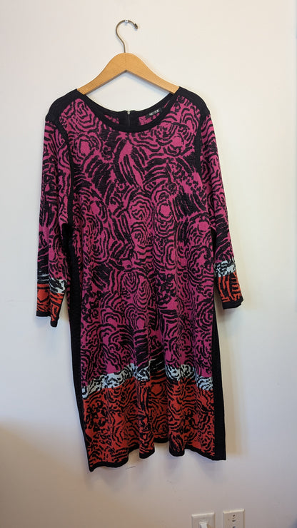NIC+ZOE Floral Knit Dress Size 3X