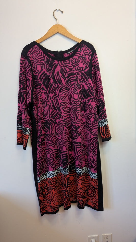NIC+ZOE Floral Knit Dress Size 3X