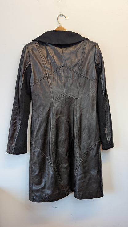 Danier Italian Leather Trench Coat - Size Small