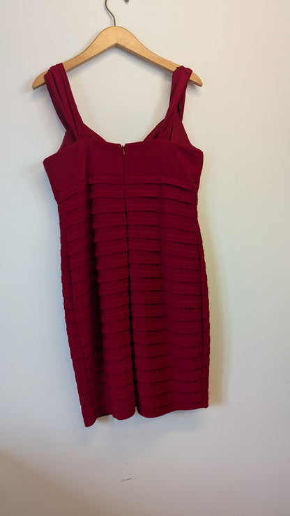 Bellissima Fashions Red Tiered Cocktail Dress Size 10