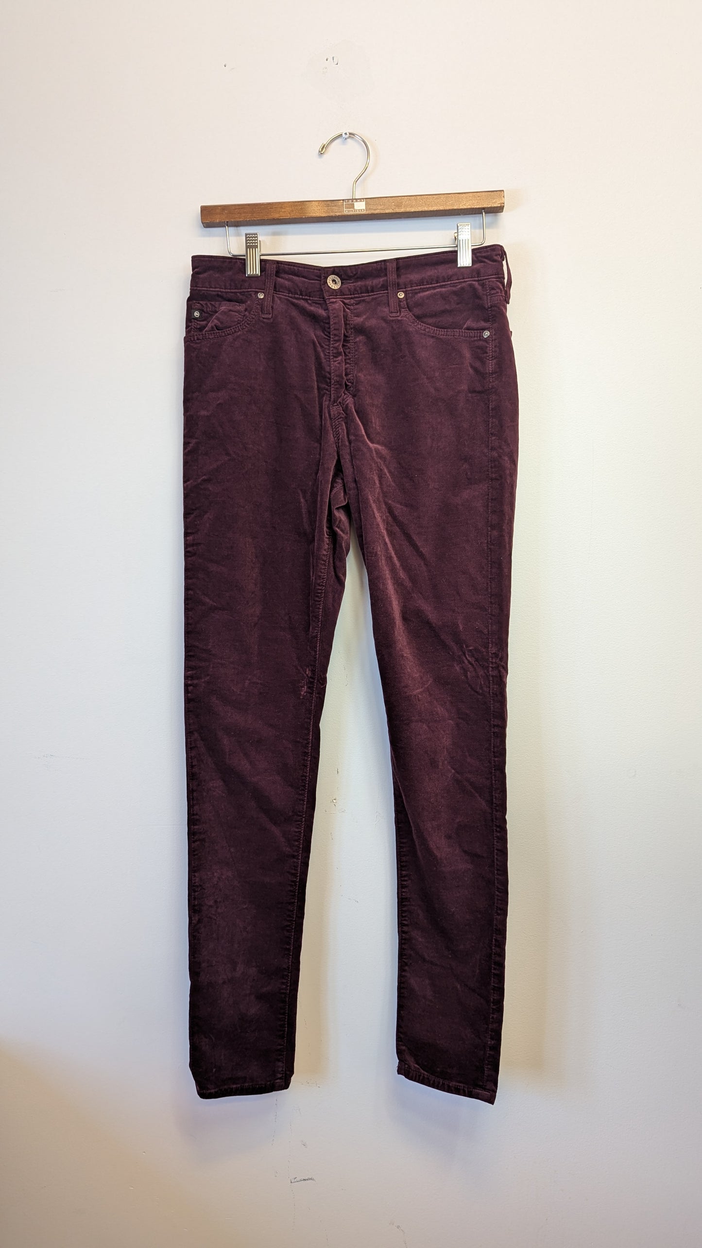 AG Adriano Goldschmied The Farrah Skinny Corduroy Pants Size 28R
