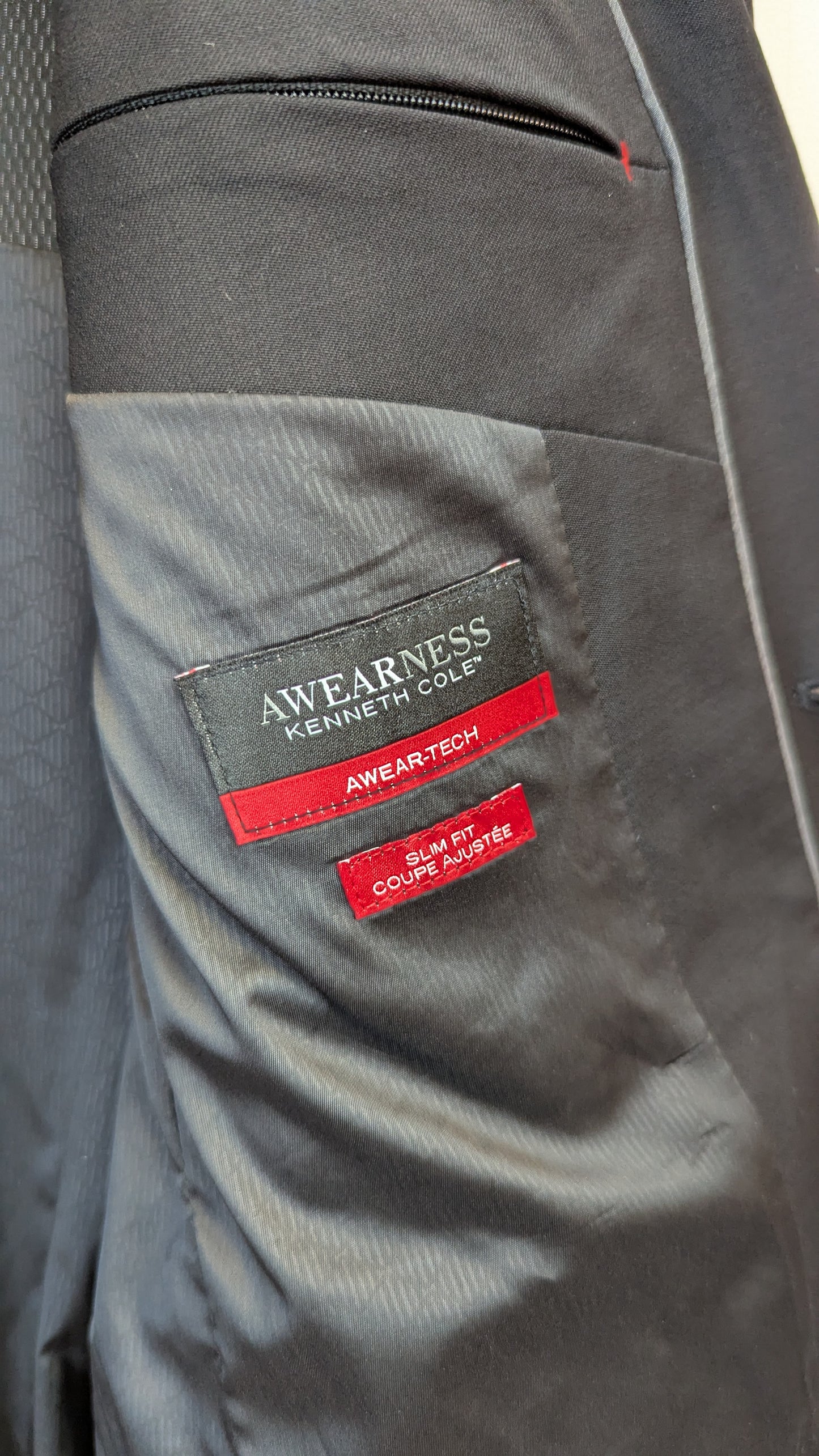 Kenneth Cole Awearness Awear-Tech Slim Fit Blazer size M