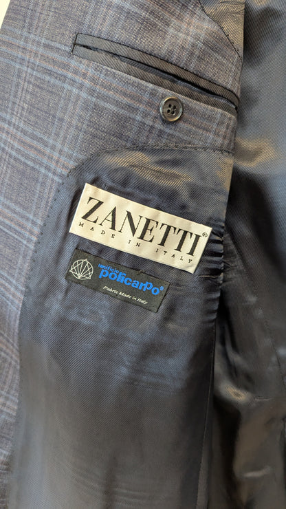 Zanetti Lanificio Policarpo Plaid Sport Coat around size L