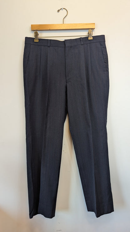 Nautica Charcoal Grey Pinstripe 2-Piece Suit around size L