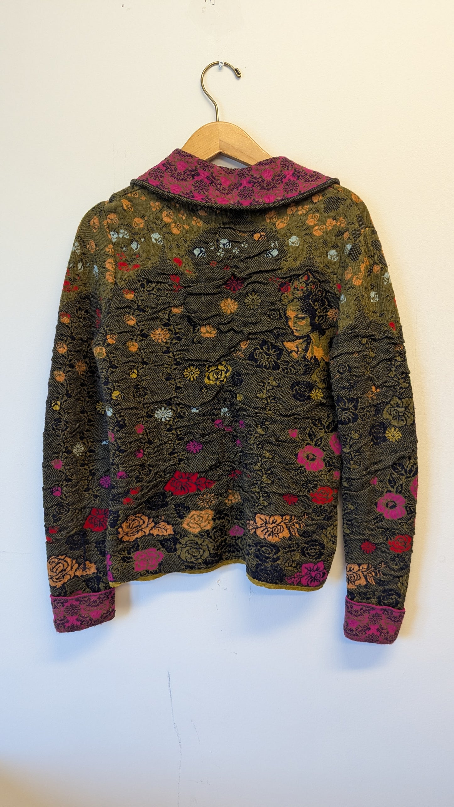 IVKO WOMAN Floral Knit Cardigan Jacket 38