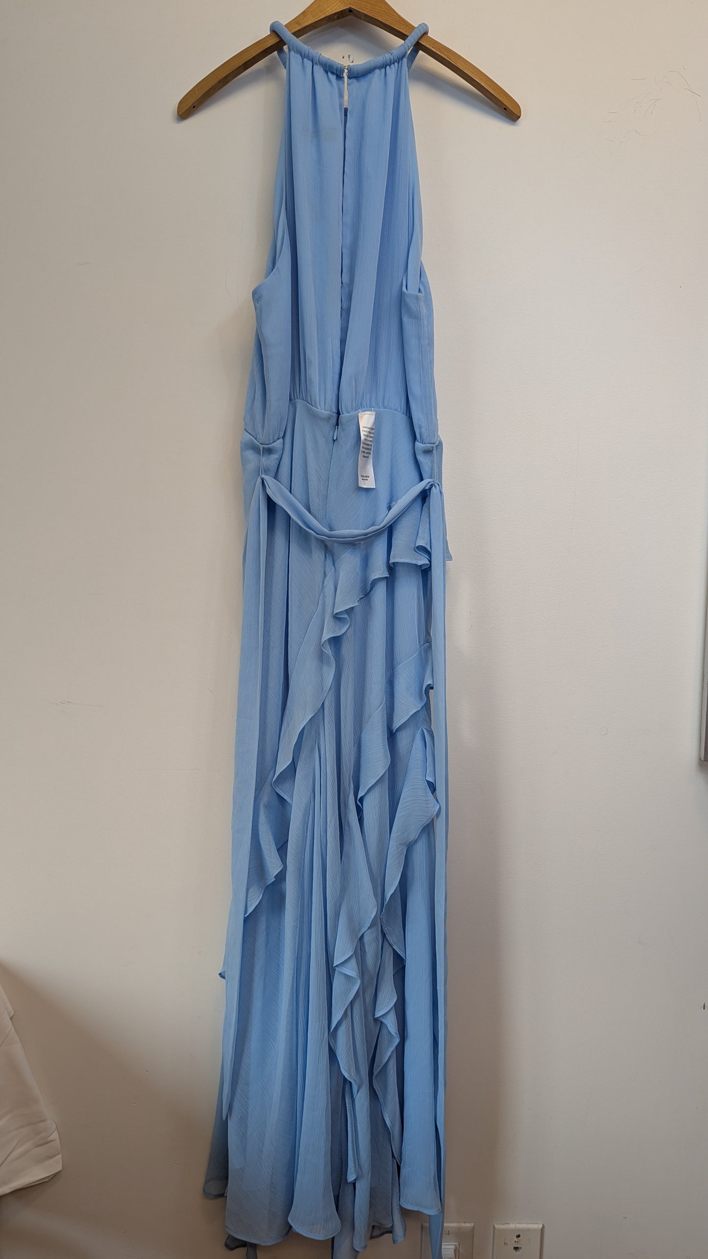 Ever New Bridie Halter Neck Ruffle Maxi Dress Size 12