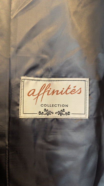 Affinités Collection Double-Breasted Wool-Blend Coat around size L