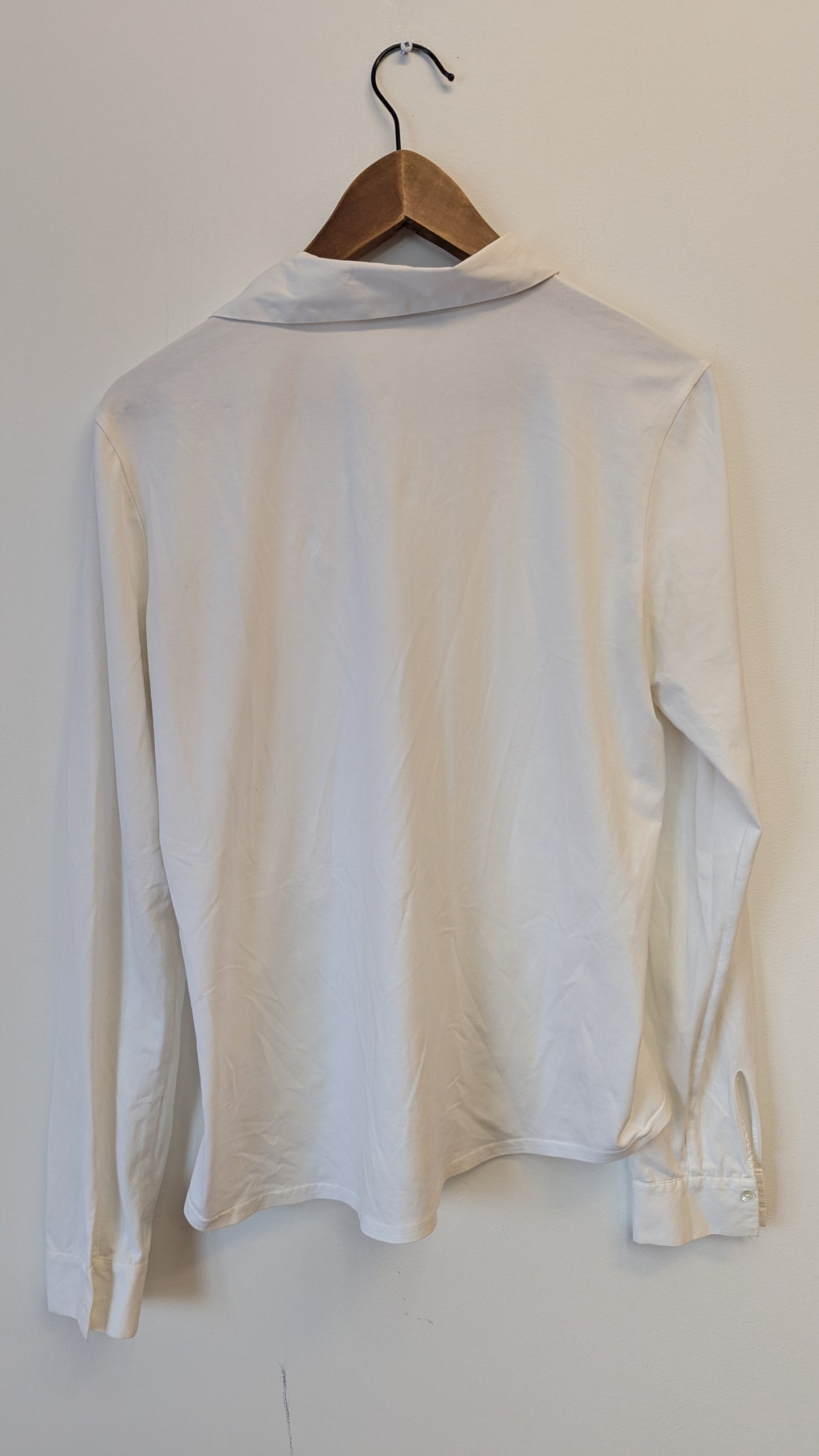 Max Volmáry White Long-Sleeve Button-Down Shirt