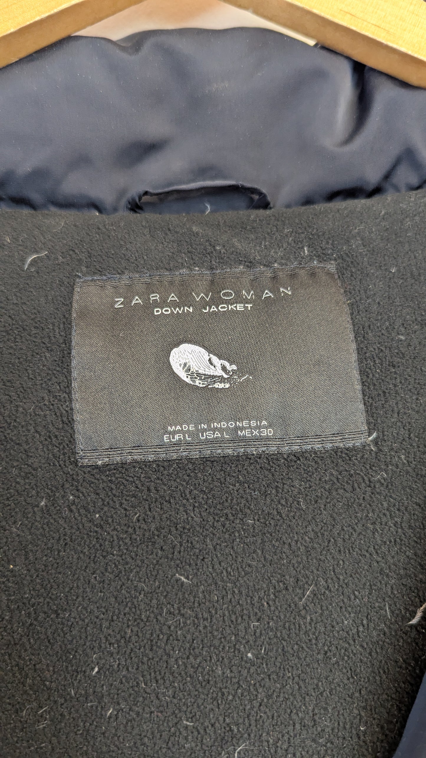 Zara Woman Down Jacket Size Large