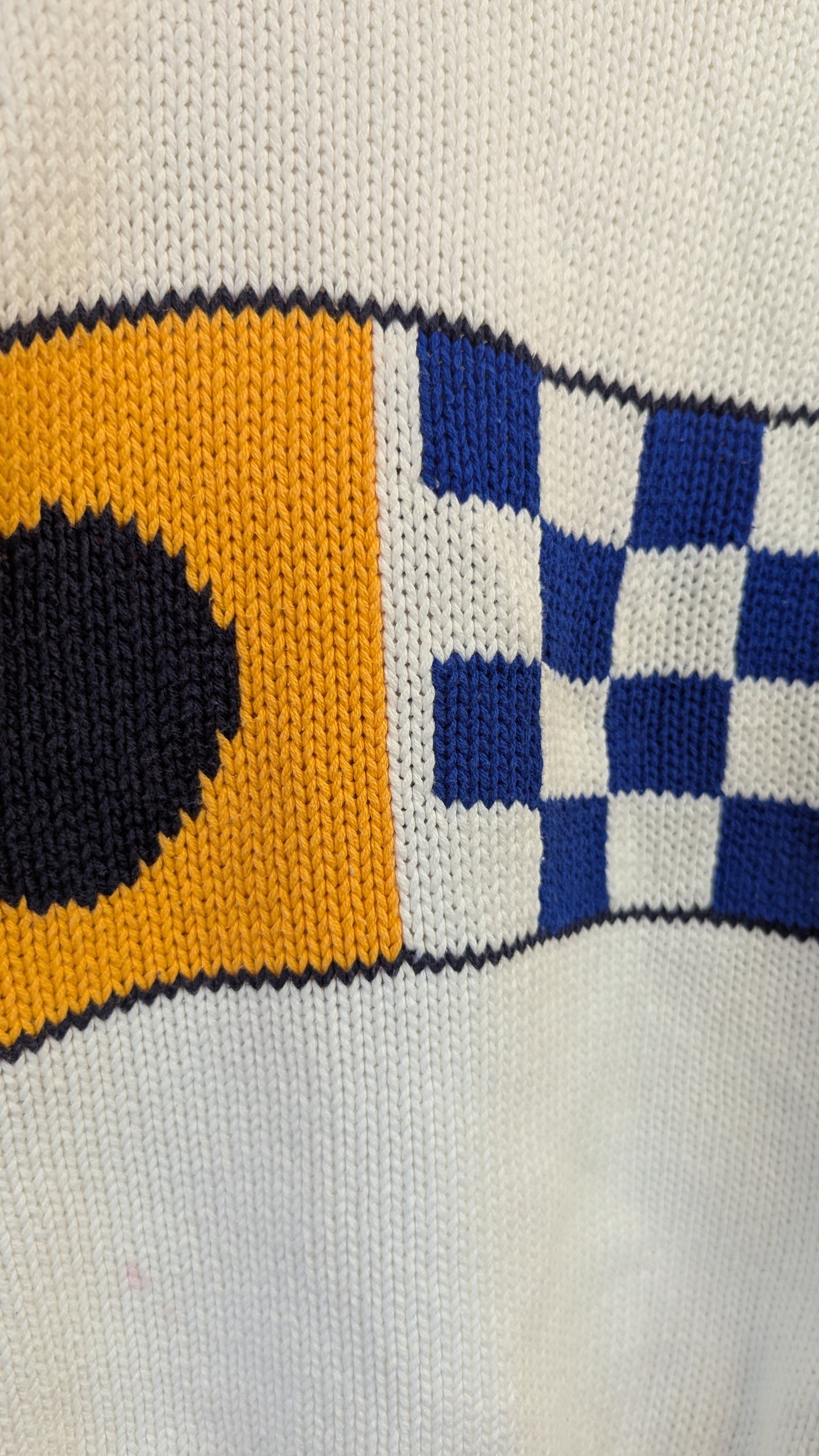 Vintage Pringle of Scotland Cotton Nautical Flag Sweater