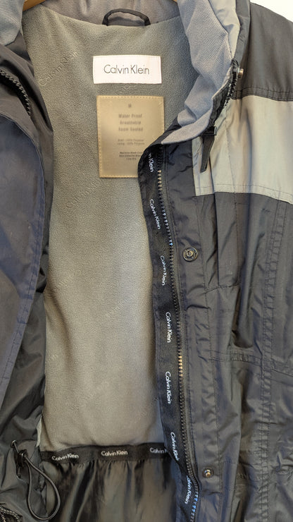 Calvin Klein Black Gray Colorblock Jacket