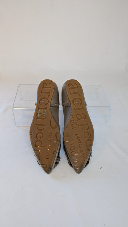 Pedro Garcia Pointed Toe Ruffle Flats Size 38
