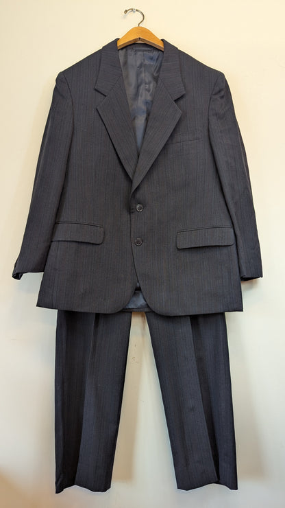 Nautica Charcoal Grey Pinstripe 2-Piece Suit around size L