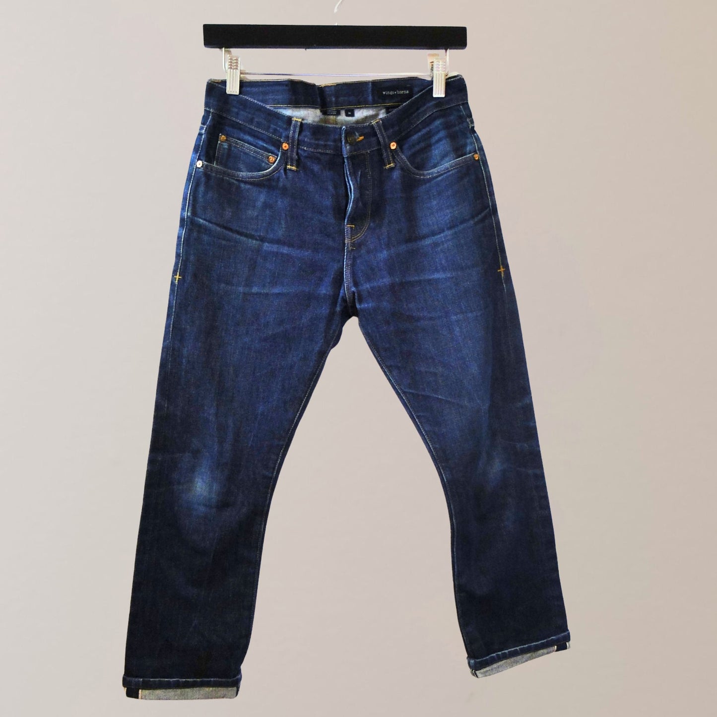 Wings+horns blue Jeans
